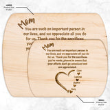 Kitchenware - Mom Appreciation Walnut Or Maple Cutting Board
