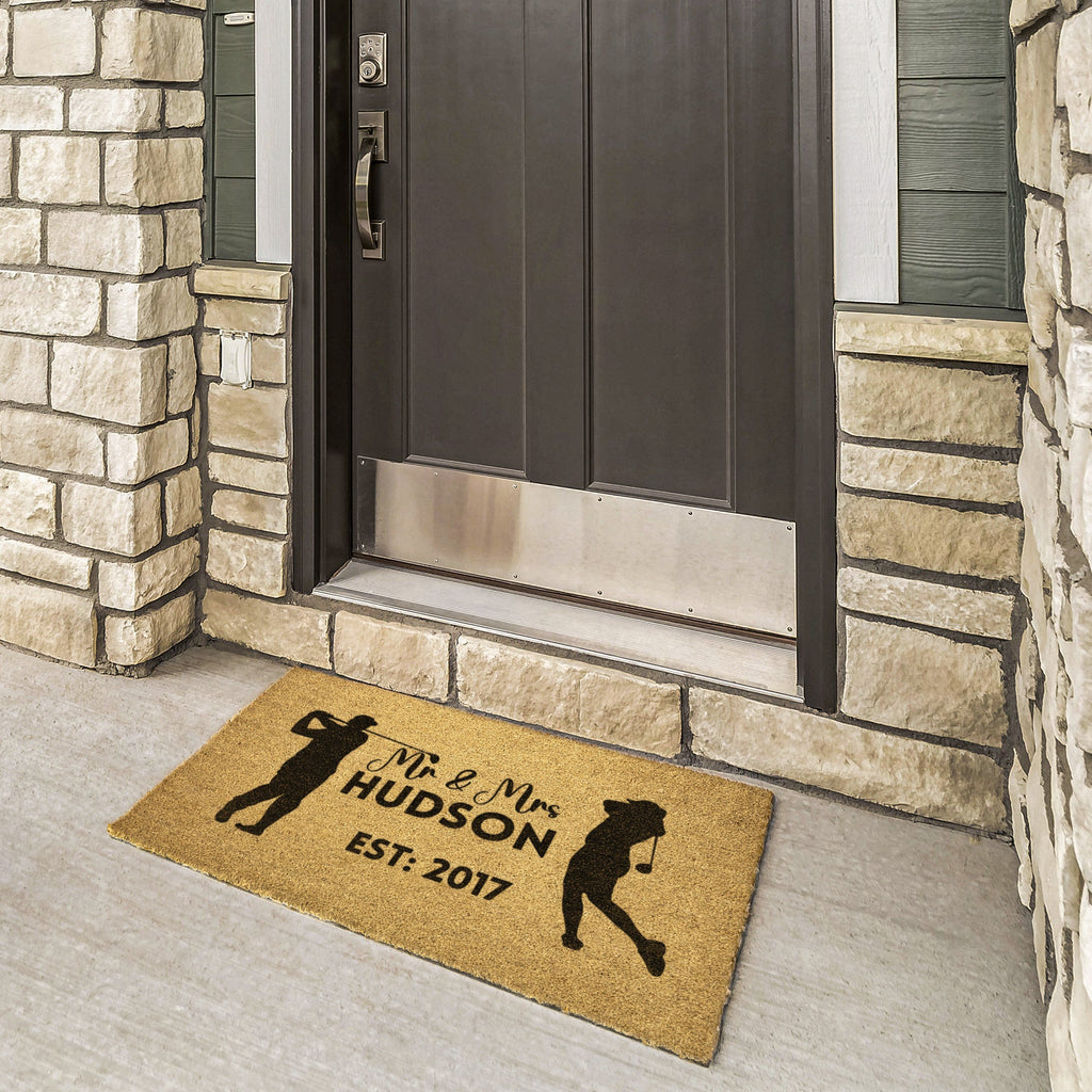 Home Goods - Mr & Mrs Golf Outdoor Mat