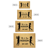 Home Goods - Mr & Mrs Golf Outdoor Mat