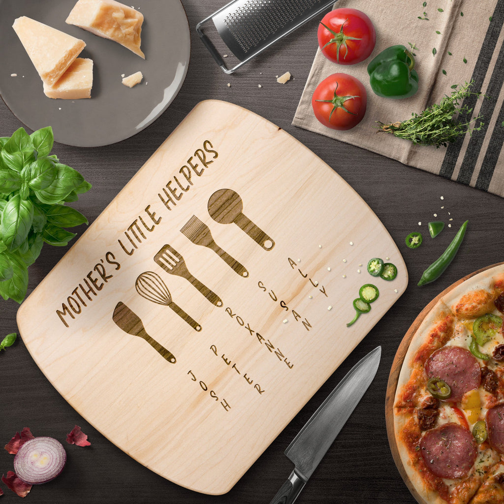 Kitchenware - Personalized Mother's Day Gift, Custom Gift For Mom, Wooden Cutting Board For Mom