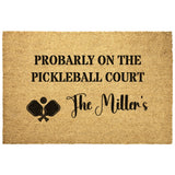 Home Goods - Pickleball Name Outdoor Mat