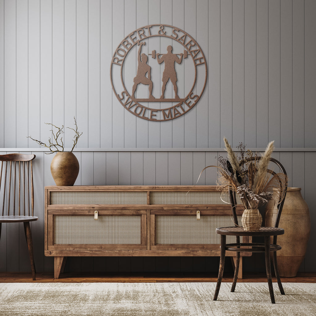 Sole Mate Gym Metal Wall Art