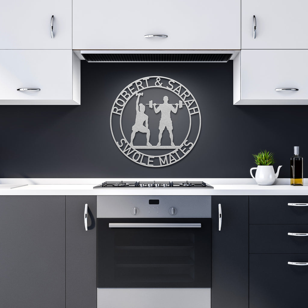 Sole Mate Gym Metal Wall Art