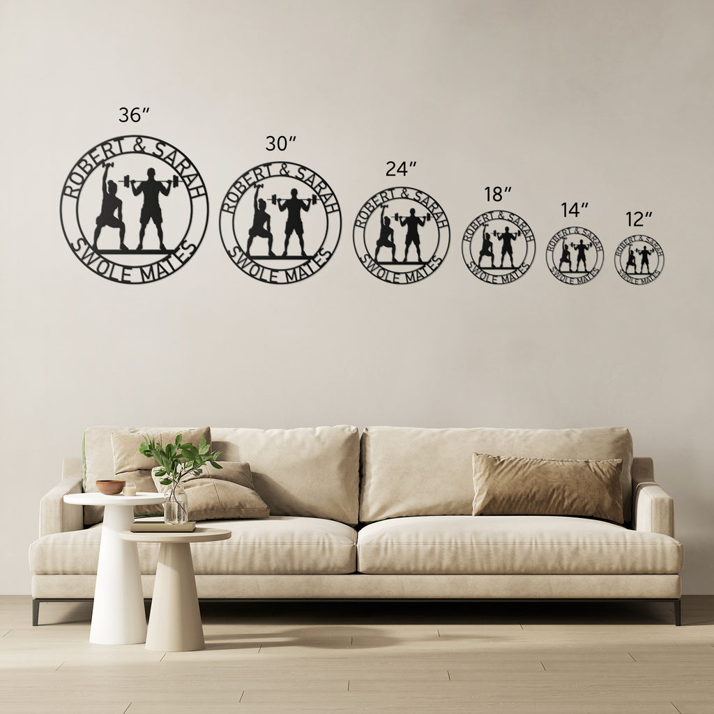 Sole Mate Gym Metal Wall Art