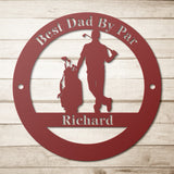 Best Golf Dad By Par Sign