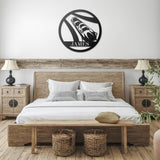 Bobsleigh Metal Art