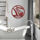 Bobsleigh Metal Art