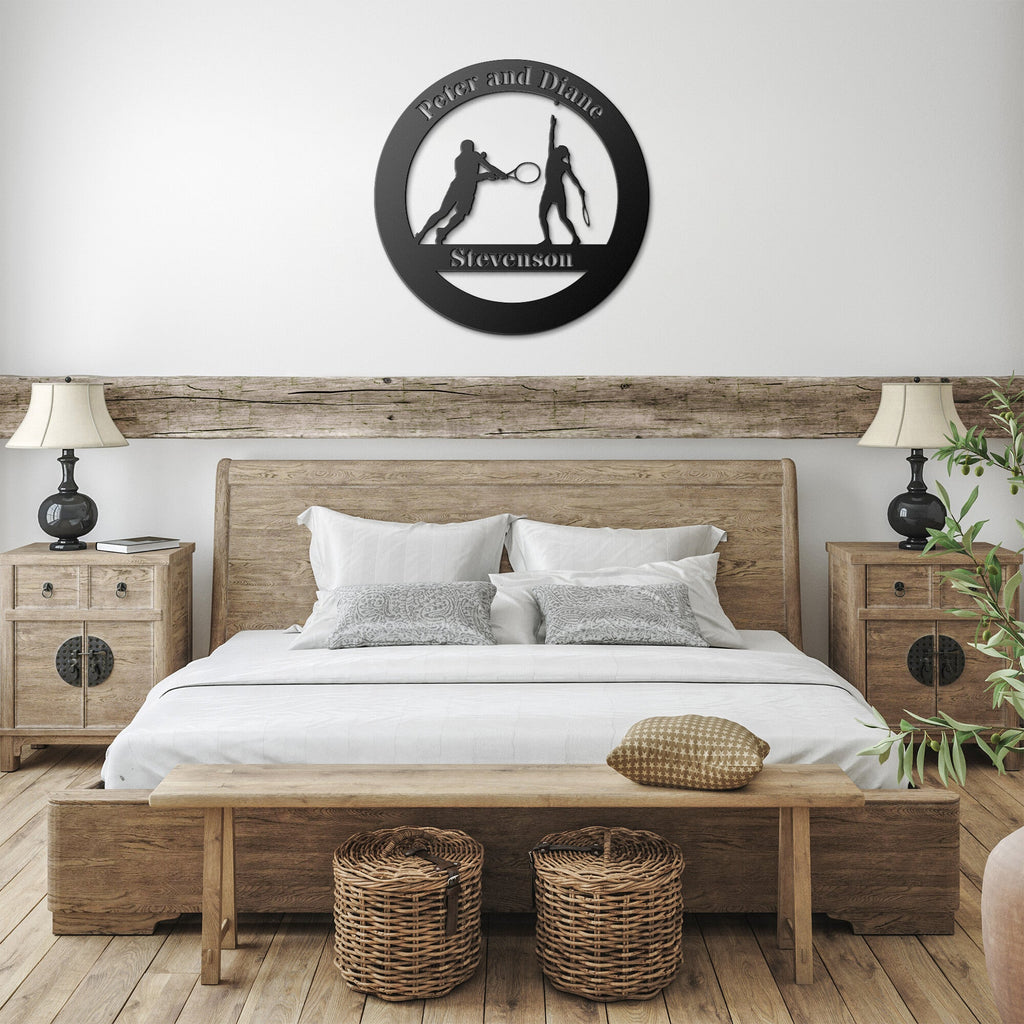 Tennis Couple Monogram