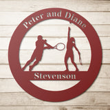 Tennis Couple Monogram