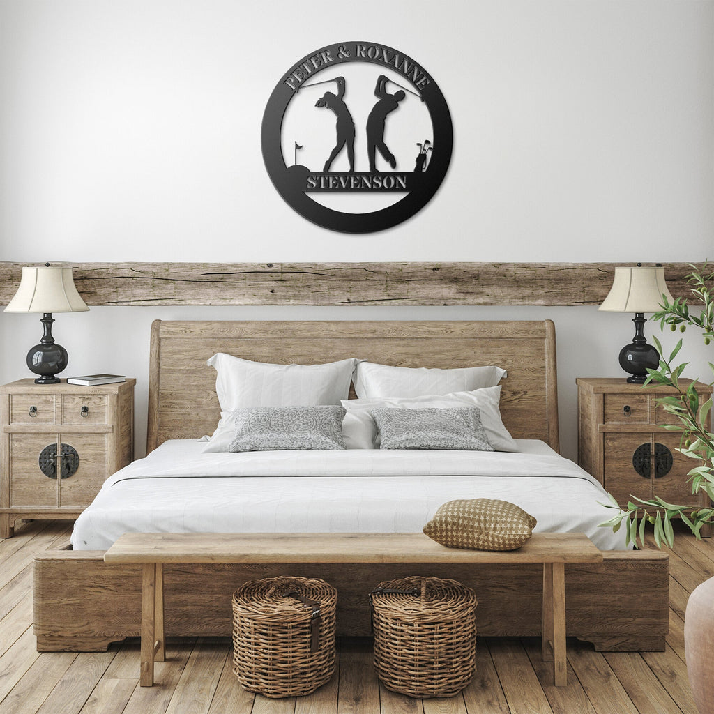 Golf Couple Monogram