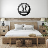 Golf Couple Monogram