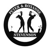 Golf Couple Monogram