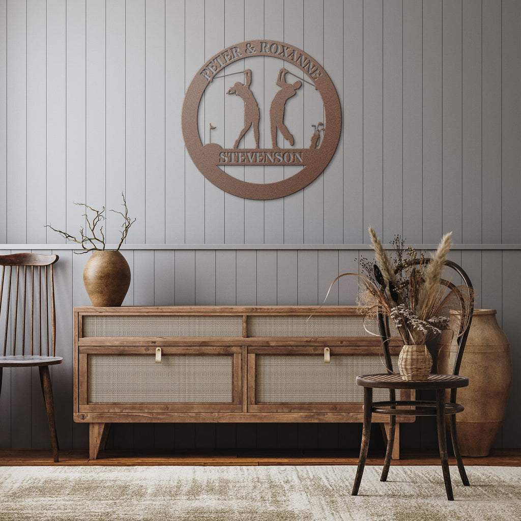 Golf Couple Monogram