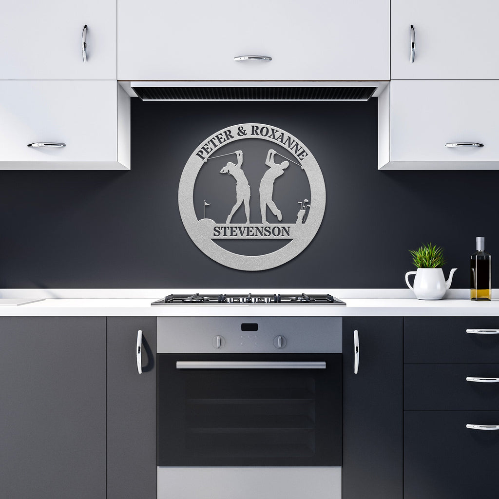 Golf Couple Monogram