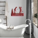 Golf Couple address monogram