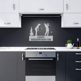 Golf Couple address monogram