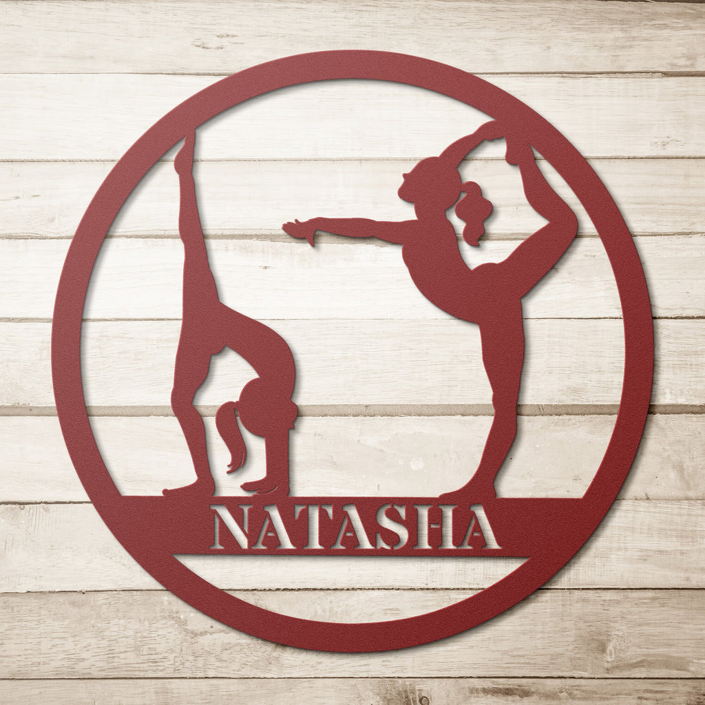 Gymnast 2 Female Metal Art