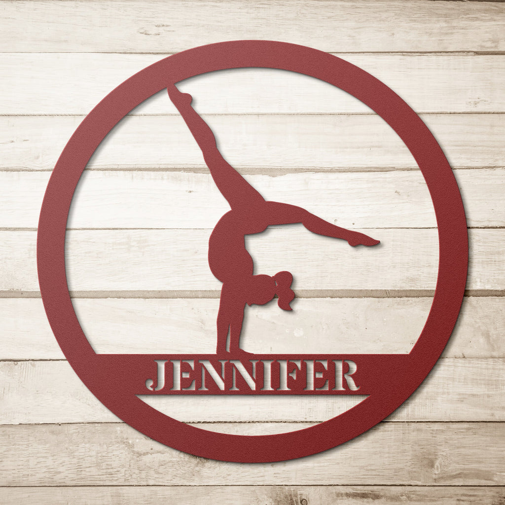 Gymnast Female Metal Art