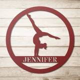Gymnast Female Metal Art