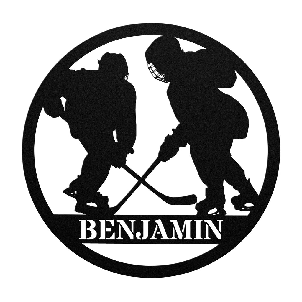 Ice Hockey Metal Art