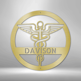 Nurse Monogram - Steel Sign