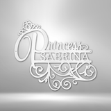 Princess Monogram - Steel Sign