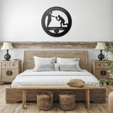 Pickleball Couples Metal Art