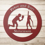 Pickleball and Tennis Metal Art