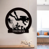 Scuba Metal Art
