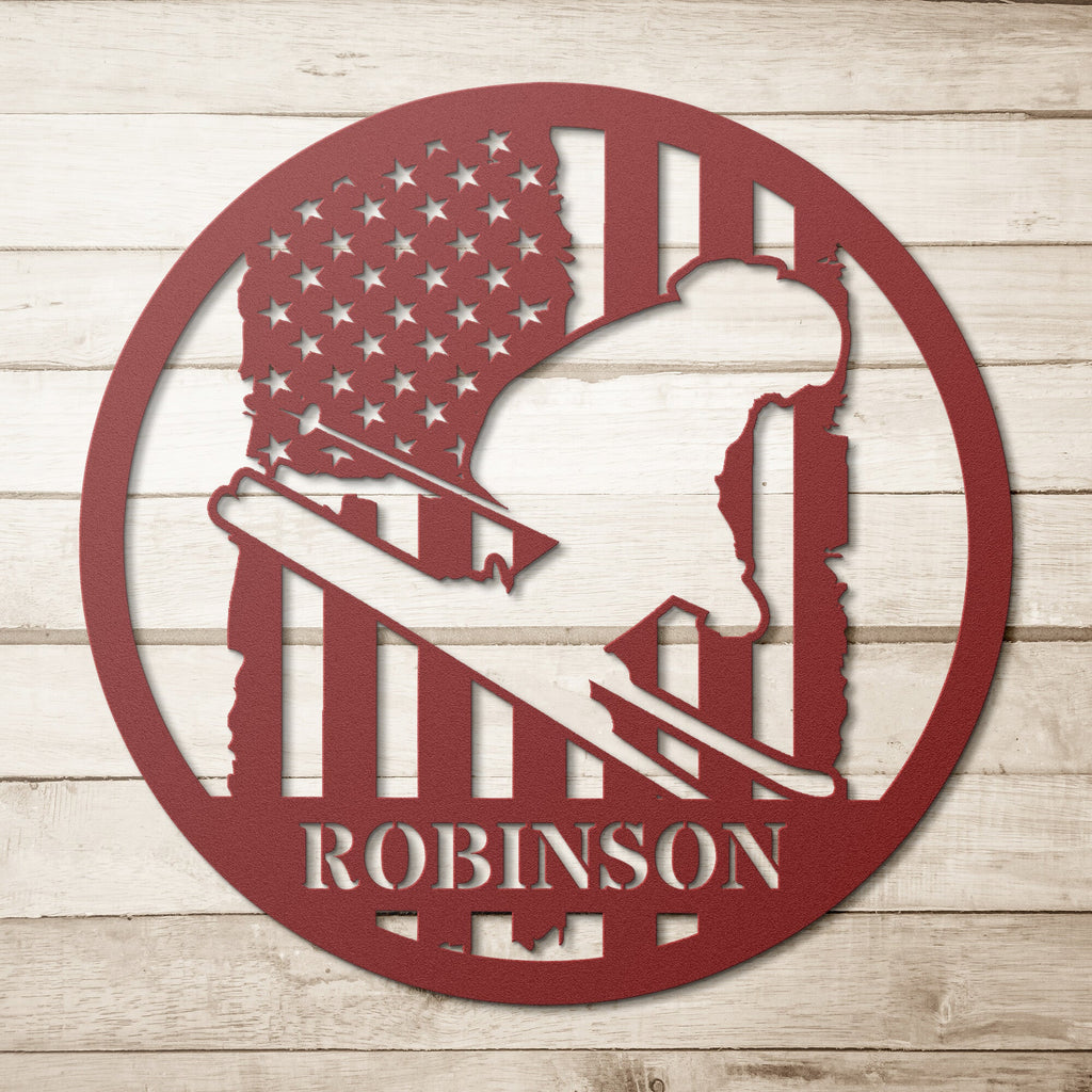 Skiing Flag Background