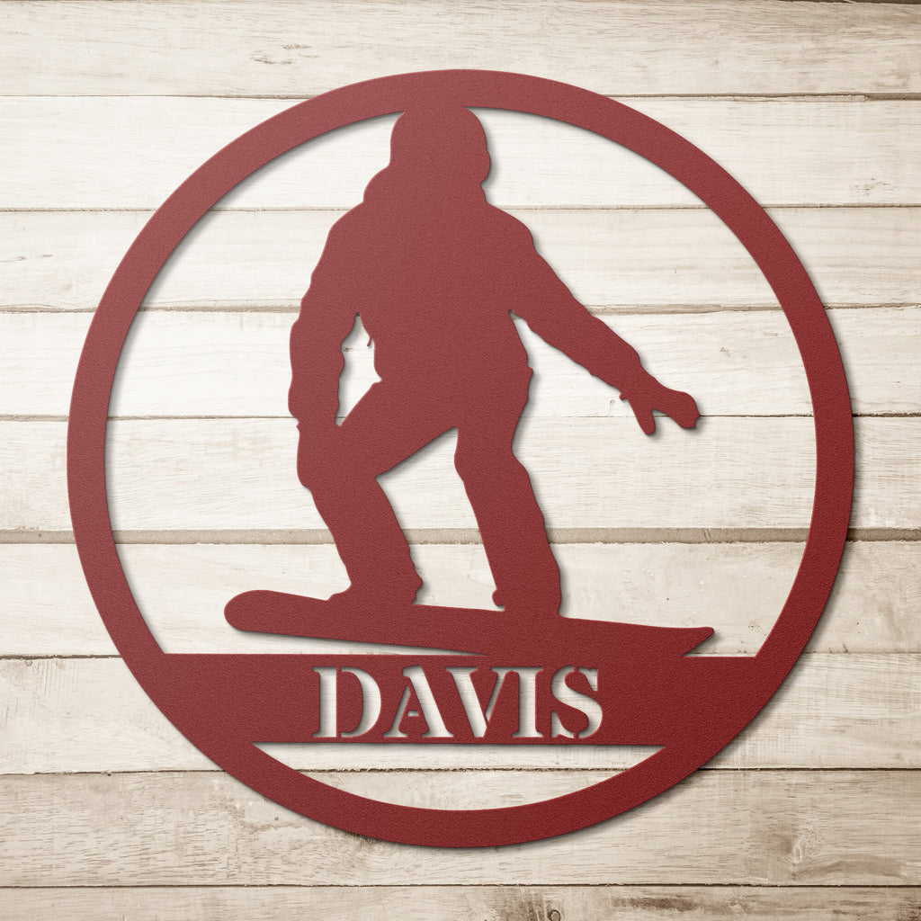 Snowboard Metal Art 1