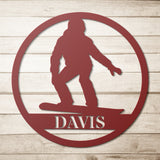 Snowboard Metal Art 1