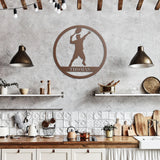Personalized Tennis Male Metal Art