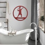 Personalized Tennis Male Metal Art