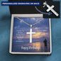 Fisherman Dad Birthday Cross