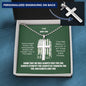 Army Dad being a father necklace