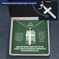 Army Dad being a father necklace