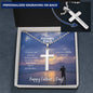 Fishing Dad Father's day Necklace