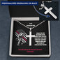 Firefighter Dad believing in me necklace