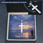 Fisherman Dad Birthday Cross