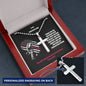 Firefighter Dad believing in me necklace
