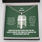 Army Dad being a father necklace