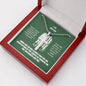Army Dad being a father necklace