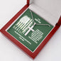Army dad believing in me cross necklace gift