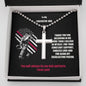 Firefighter Dad believing in me necklace